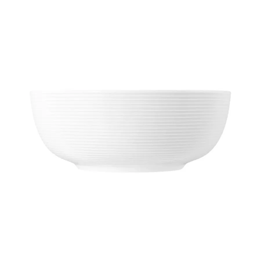 obrazek 2 Biała porcelanowa duża miska na jedzenie 20 cm o nowoczesnym kształcie - Seltmann Weiden