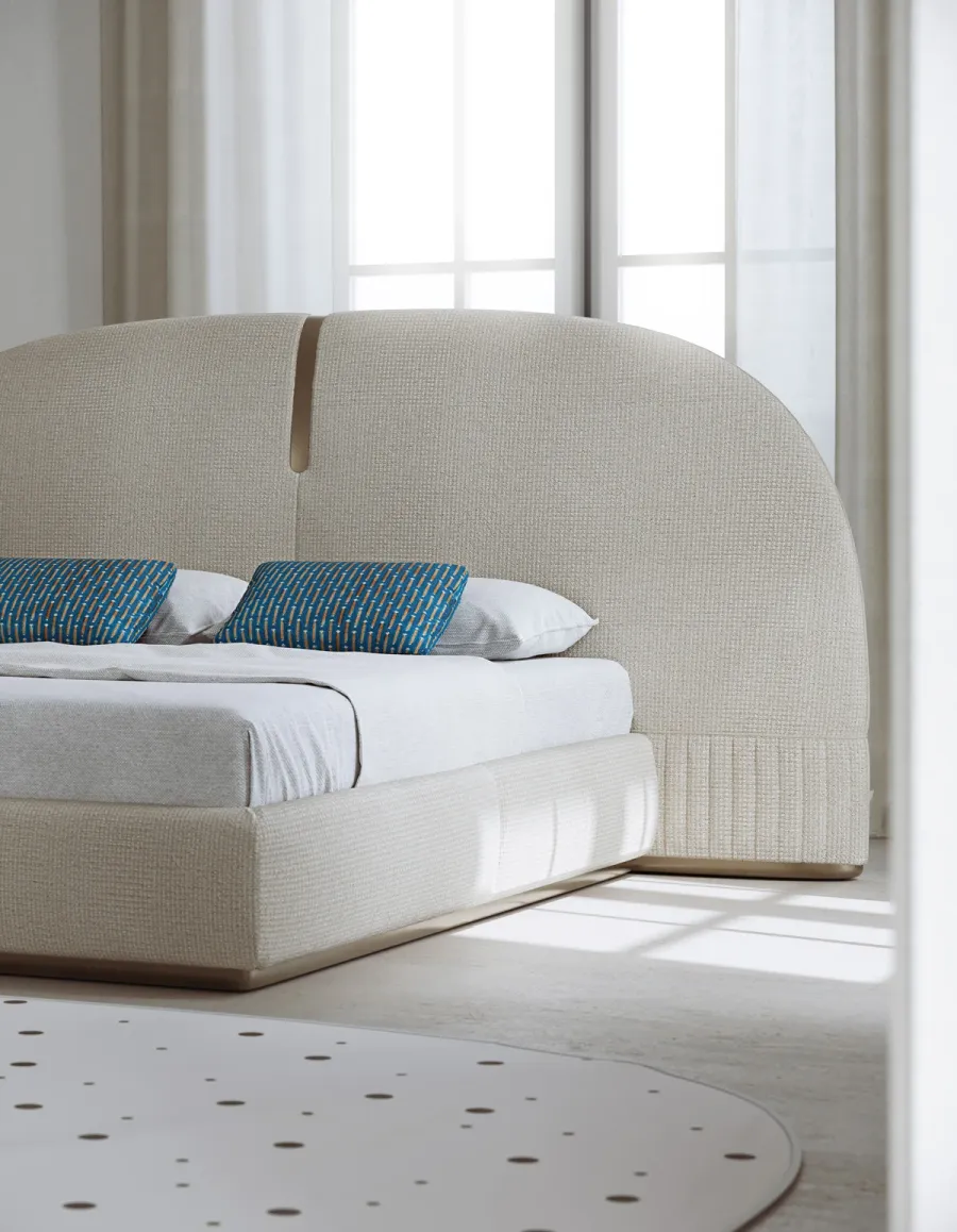 obrazek 6 Eleganckie włoskie łóżko w stylu modernistycznym - do sypialni