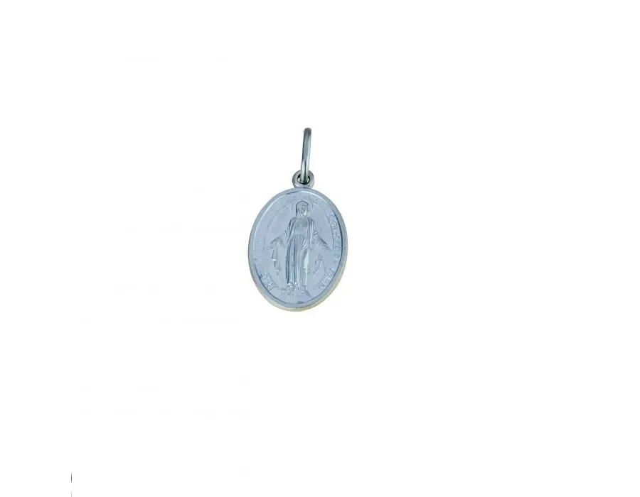 obrazek 1 Elegancki włoski medalik Maryjny 20x15mm