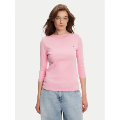 Zdjęcie Tommy Hilfiger Bluzka New Cody WW0WW40589 Różowy Slim Fit