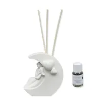 Picture Moon-shaped diffuser with steam and black orchid perfume 15 ml