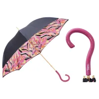 Zdjęcie Stylowy parasol damski w kolorze czarno-różowym – Pasotti