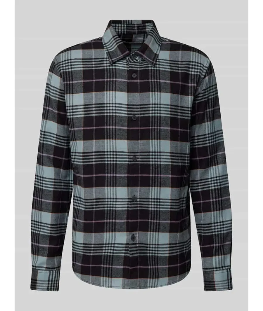 obrazek 1 Koszula flanelowa o kroju relaxed fit z mieszanki bawełny ze wzorem w kratę