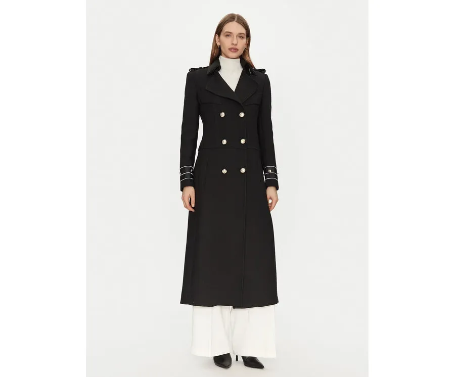 obrazek 1 Babylon Płaszcz przejściowy E00280 Czarny Regular Fit