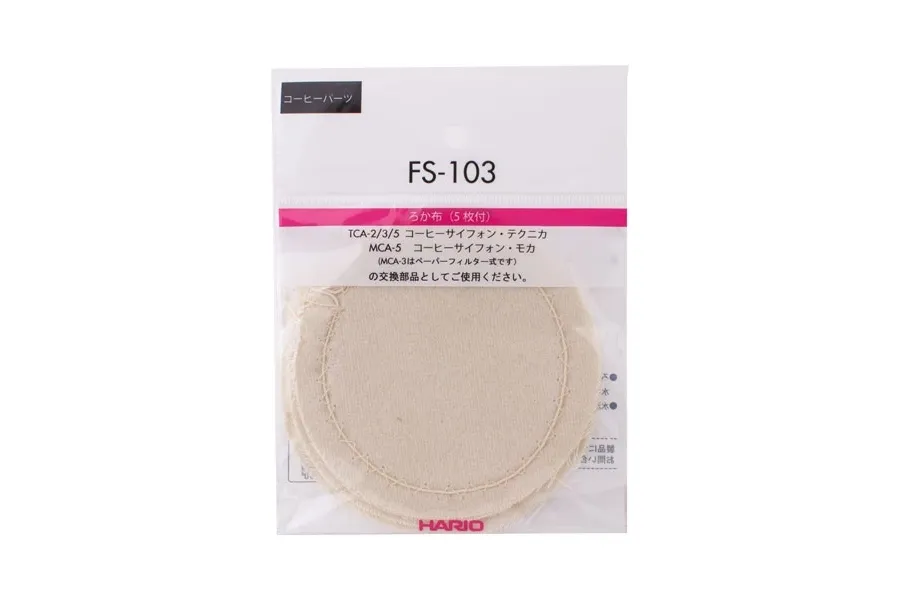 obrazek 1 Hario materiałowe filtry do Syphon Technica |FS-103| HARIO