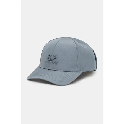 Zdjęcie C.P. Company czapka z daszkiem kolor niebieski z aplikacją 18CMAC146A005904A