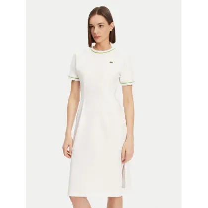 Zdjęcie Lacoste Sukienka codzienna EF9988 Biały Slim Fit