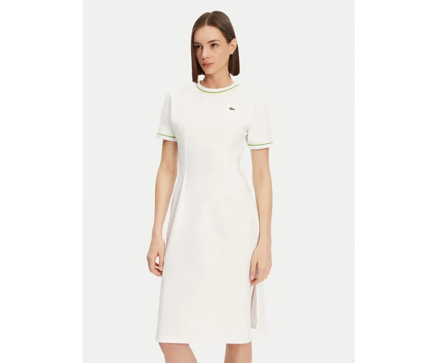 obrazek 1 Lacoste Sukienka codzienna EF9988 Biały Slim Fit
