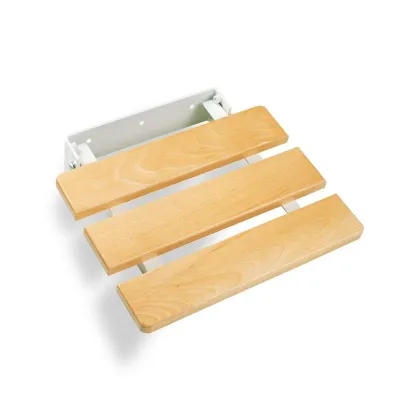 Zdjęcie Stylowe drewniane siedzisko pod prysznic - Stilhaus