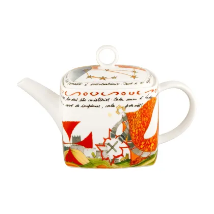Picture Luxurious porcelain tea pot from the Vimaranes - Vista Alegre collection