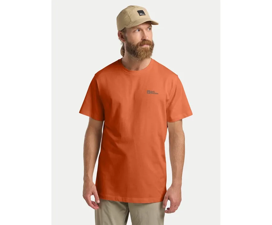obrazek 1 Jack Wolfskin T-Shirt Essential 1808382 Pomarańczowy Regular Fit