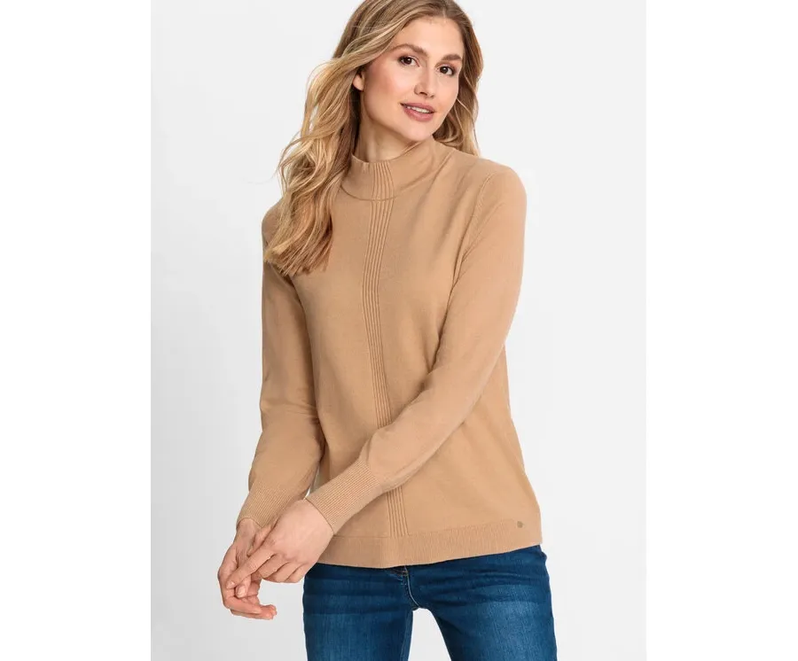 obrazek 1 Olsen Sweter Eva 11003582 Beżowy Shaped Fit