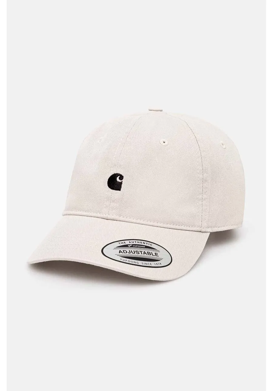 obrazek 1 Carhartt WIP czapka z daszkiem bawełniana Madison Logo Cap kolor beżowy z aplikacją I023750.2DUXX