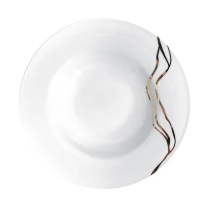 Zdjęcie Piękny talerz porcelanowy Fiume D’Oro do zupy