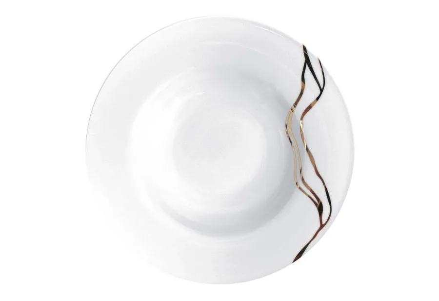 obrazek 1 Piękny talerz porcelanowy Fiume D’Oro do zupy