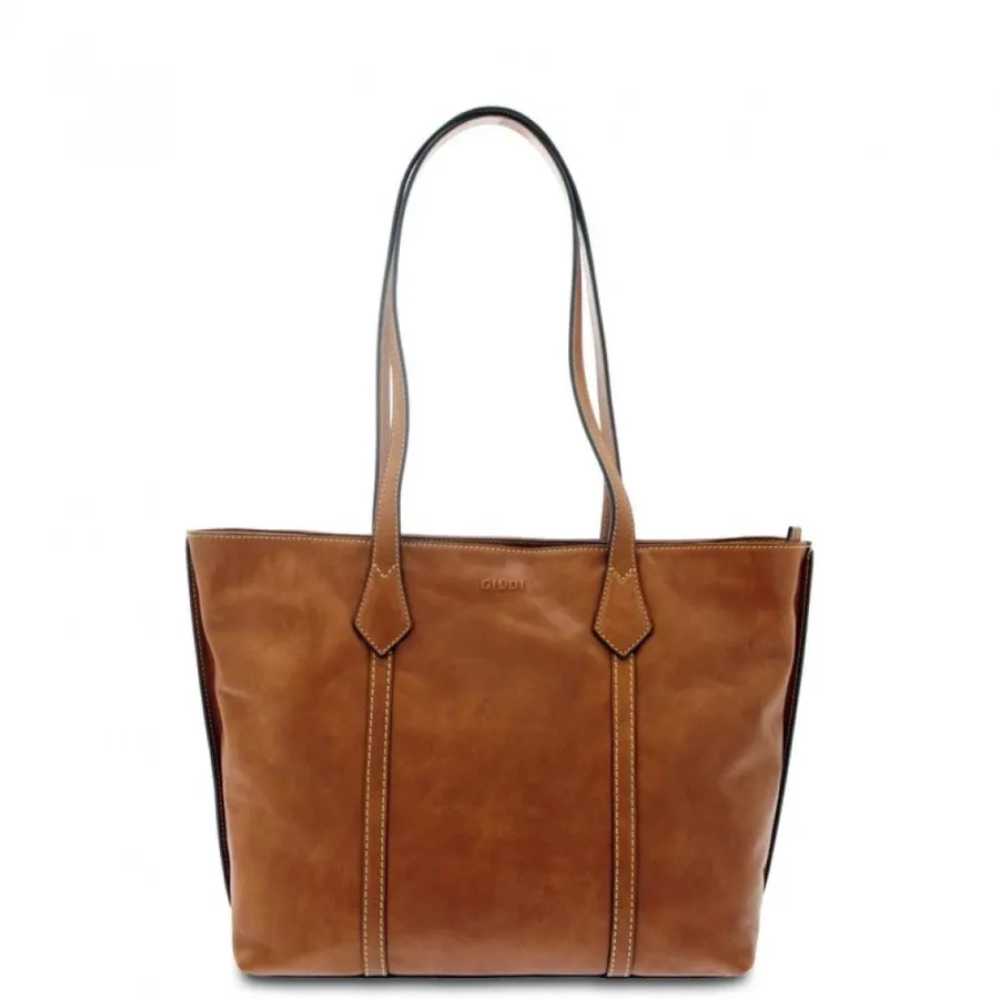 obrazek 1 Włoska torebka shopper ze skóry - Giudi