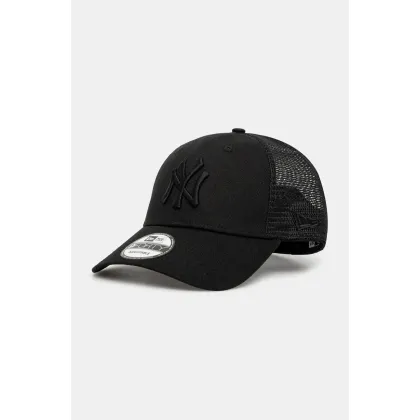 Zdjęcie New Era czapka z daszkiem kolor czarny gładka 60579078