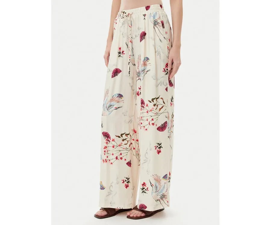 obrazek 1 ViCOLO Spodnie materiałowe TD0814 Beżowy Relaxed Fit
