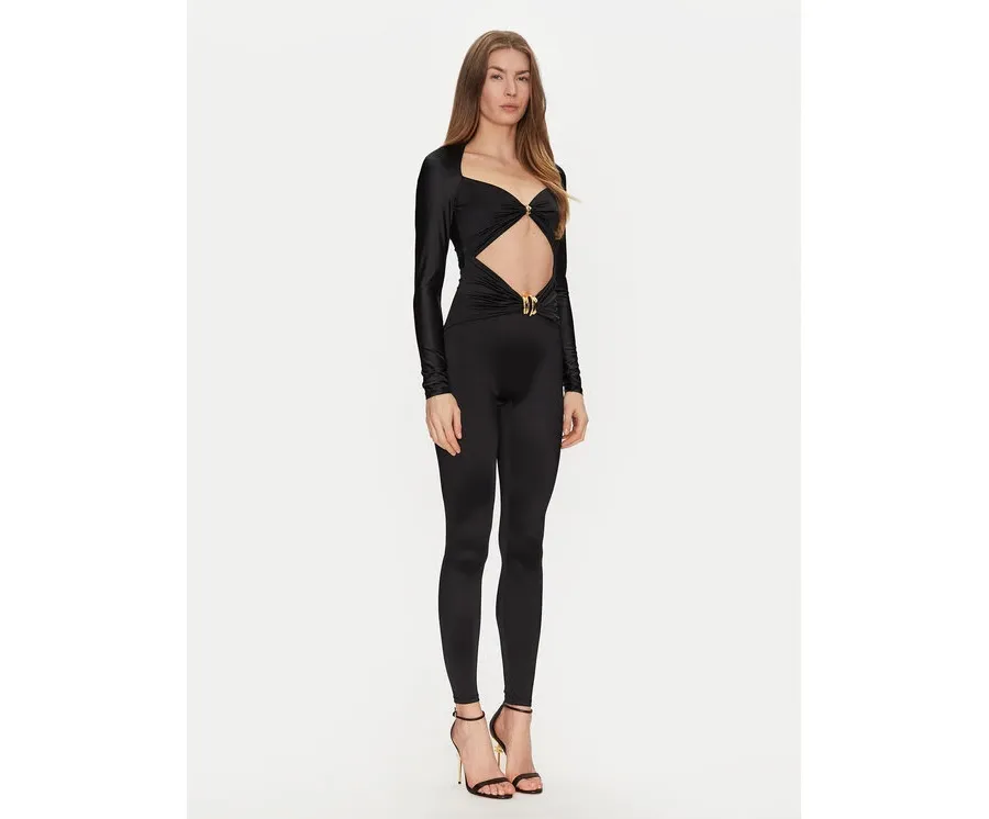 obrazek 1 Elisabetta Franchi Kombinezon TU-043-51E2-V500 Czarny Slim Fit