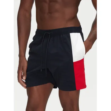 Zdjęcie Tommy Hilfiger Szorty kąpielowe UM0UM03483 Granatowy Slim Fit