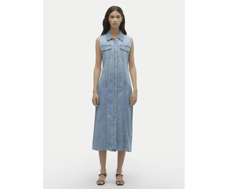 obrazek 1 Vero Moda Sukienka jeansowa Zadie 10309673 Niebieski Regular Fit