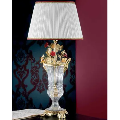 Zdjęcie Lampa z białym abażurem