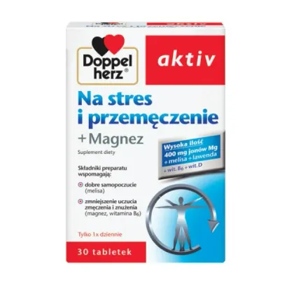 Zdjęcie Doppelherz Aktiv Na Stres i Przemęczenie + Magnez, Tabletki DOPPELHERZ