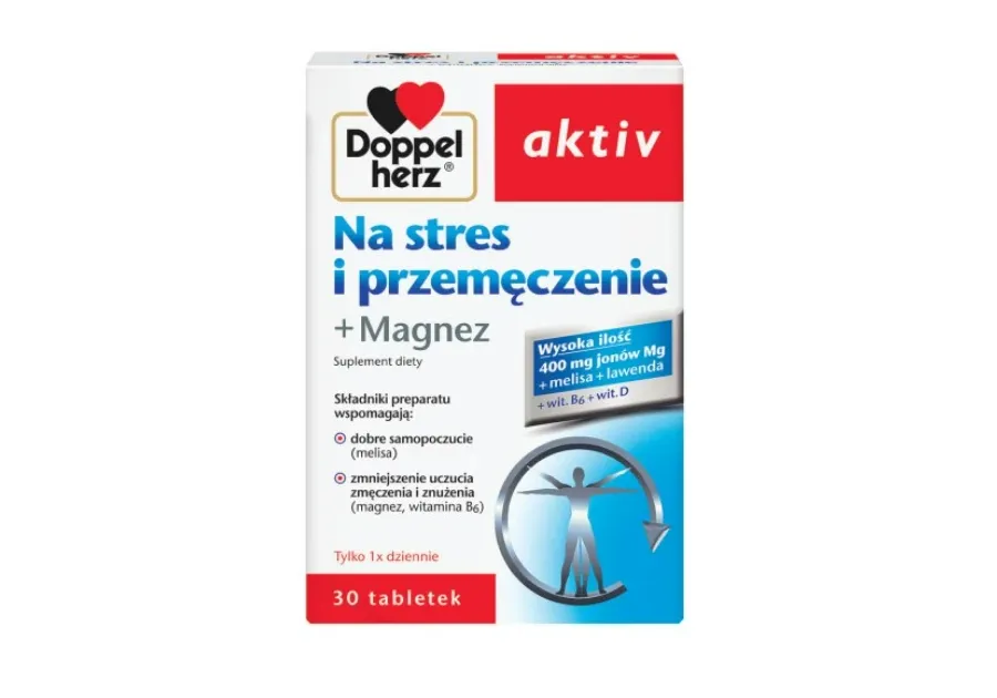 obrazek 1 Doppelherz Aktiv Na Stres i Przemęczenie + Magnez, Tabletki DOPPELHERZ