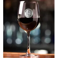 Picture Decorated wine glass from an English manufacturer