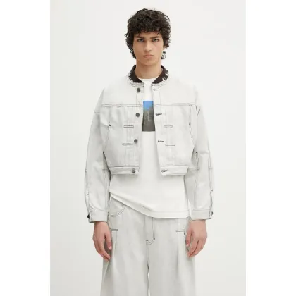 Zdjęcie Ader Error kurtka jeansowa Apparel-Top kolor biały przejściowa BO01SSJK1601WH