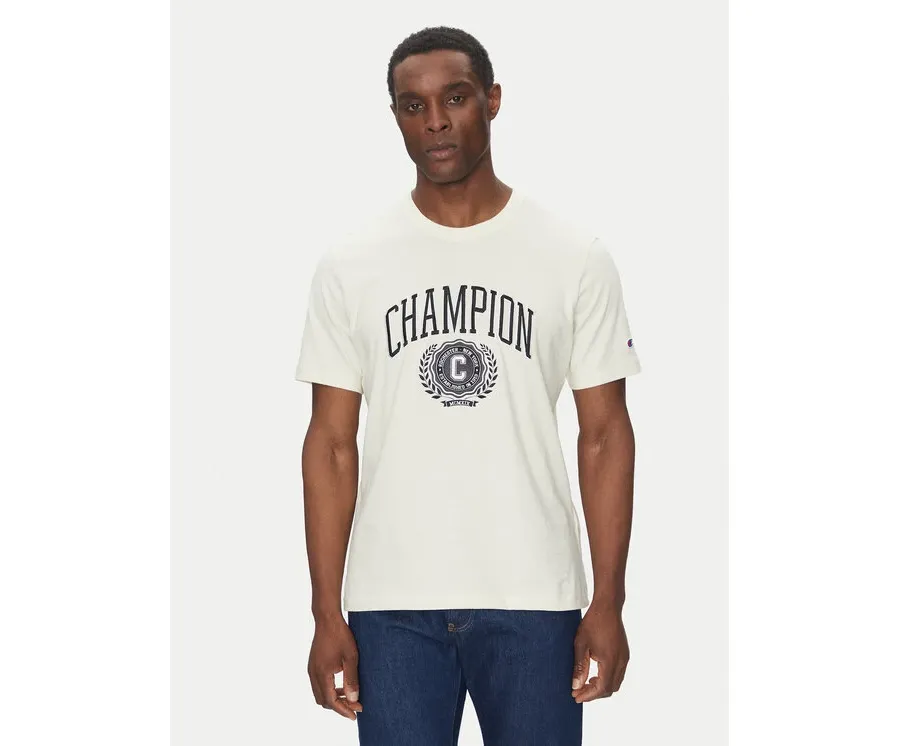obrazek 1 Champion T-Shirt 221174 Écru Regular Fit