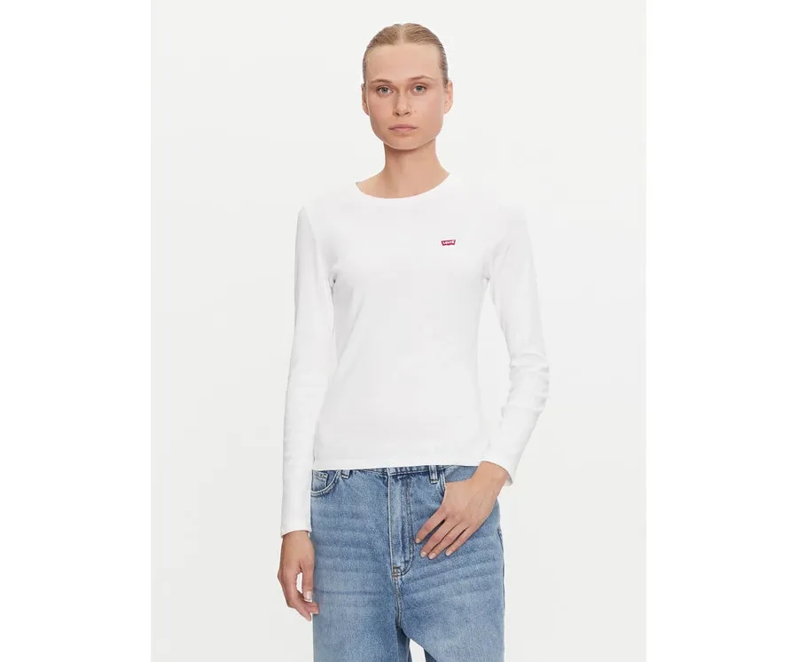 obrazek 1 Levi's® Bluzka Essential Housemark 000KL-0000 Biały Regular Fit