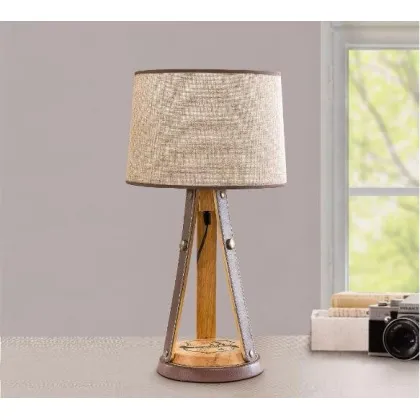 Zdjęcie Drewniana lampka stołowa do pokoju dziecięcego - Cilek