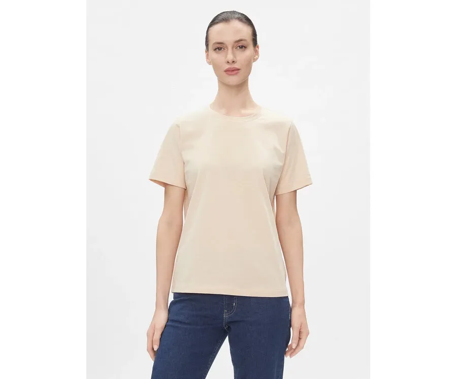 obrazek 1 Calvin Klein T-Shirt Smooth Cotton Crew Neck Tee Ss K20K205410 Beżowy Regular Fit