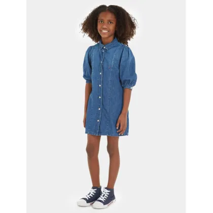 Zdjęcie Tommy Hilfiger Sukienka jeansowa KG0KG07562 Niebieski Regular Fit