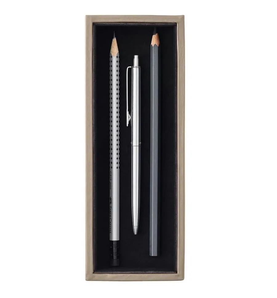 obrazek 2 Podstawka na długopisy Minerva Dove Grey 20x7,5 cm