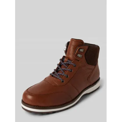 Zdjęcie Buty skórzane z detalami z logo