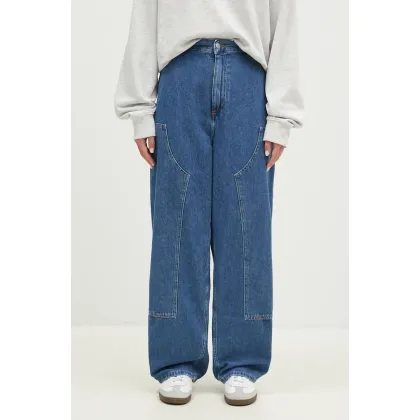Zdjęcie Carhartt WIP jeansy Brandon Double Knee Pant damskie high waist I034229.0106