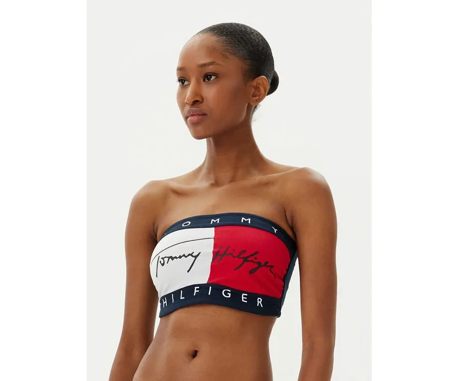 obrazek 1 Tommy Hilfiger Biustonosz bezfiszbinowy UW0UW05608 Granatowy