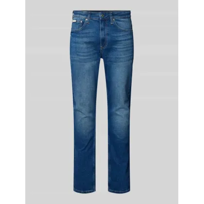 Zdjęcie Jeansy o kroju slim tapered fit z naszywką z logo