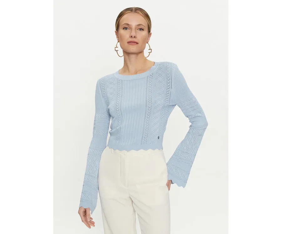 obrazek 1 Guess Sweter Adaline W4GR08 Z2U00 Błękitny Regular Fit