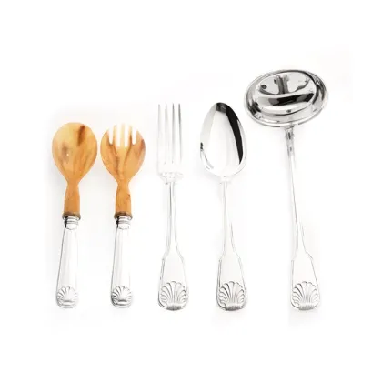 Zdjęcie Stylowy włoski zestaw sztućców ze srebra - Pampaloni