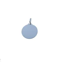 Picture Round shiny medal from Italy, diameter 15mm.