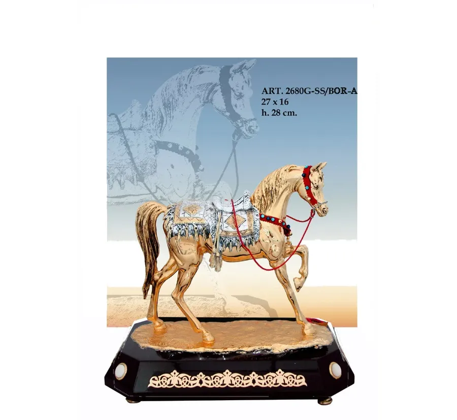 obrazek 1 Włoska złota figura konia