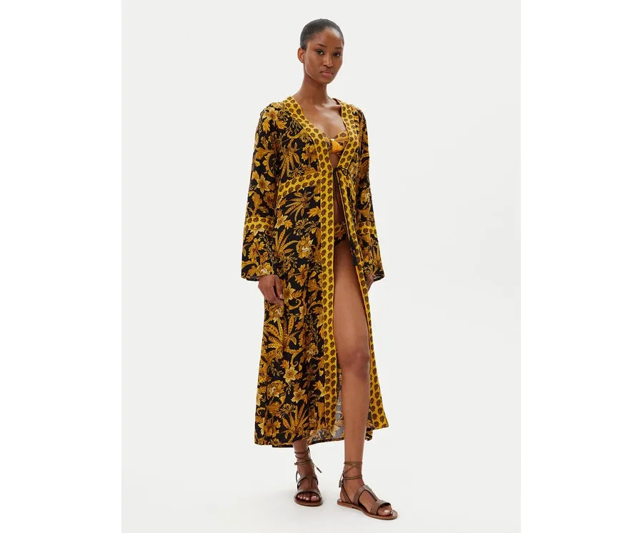 obrazek 1 Selmark Kimono BM297 Czarny Relaxed Fit