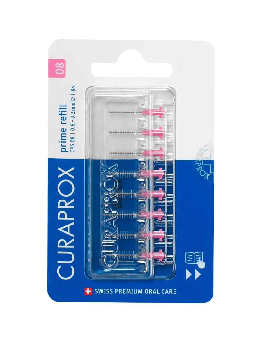 obrazek 1 Curaprox CPS 08 Prime Refill - szczoteczki międzyzębowe 8 szt.