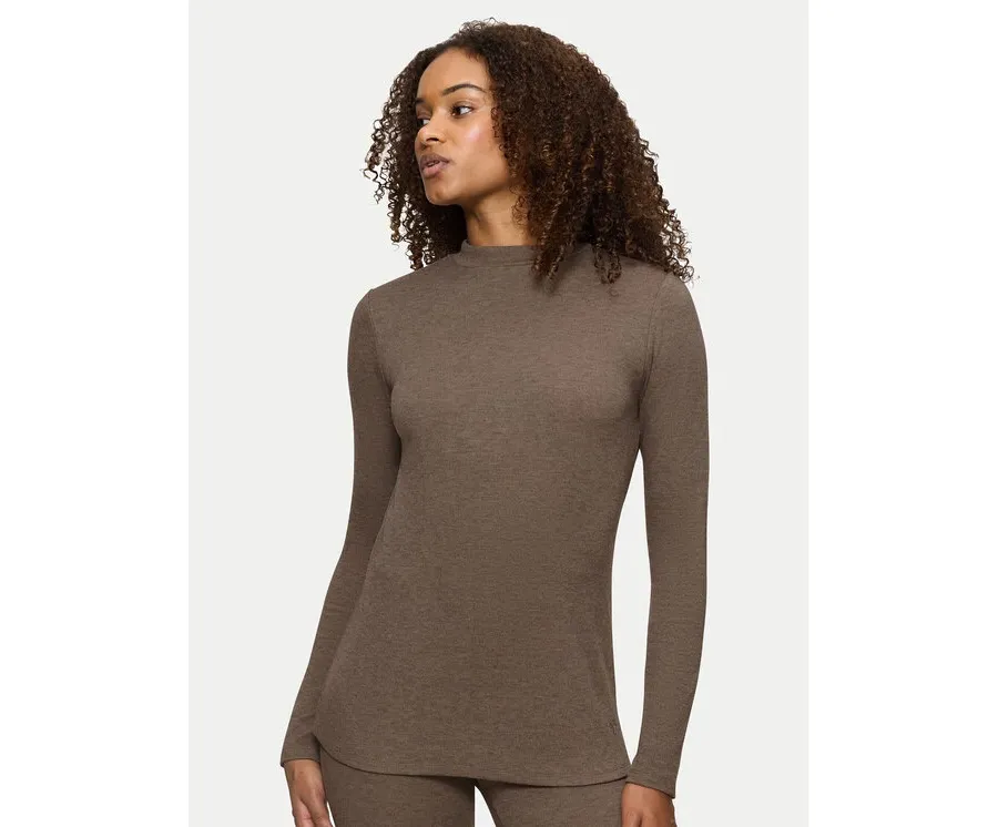 obrazek 1 Triumph Sweter Smart Thermal 10221490 Brązowy Slim Fit