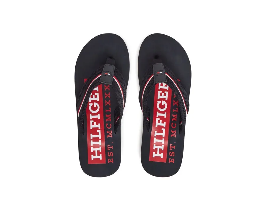 obrazek 1 Tommy Hilfiger Japonki Corporate Hilfiger Beach FM0FM05436 Granatowy