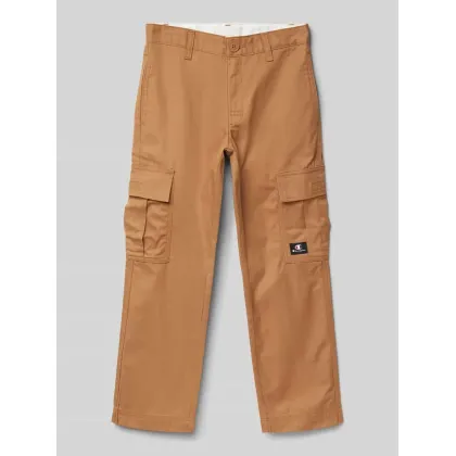 Zdjęcie Spodnie cargo o kroju regular fit z naszywką z logo