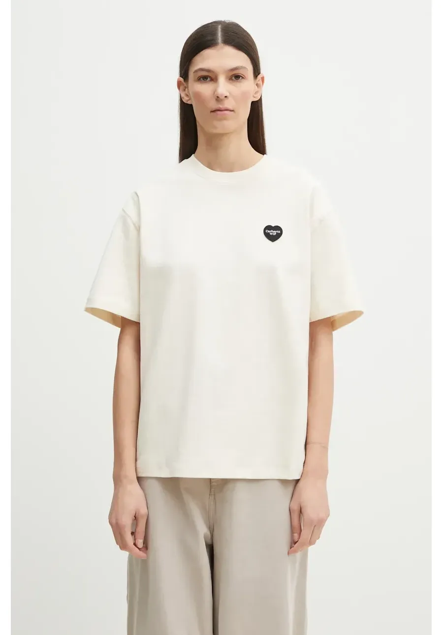 obrazek 1 Carhartt WIP t-shirt S/S Ingo T-Shirt damski kolor beżowy I034648